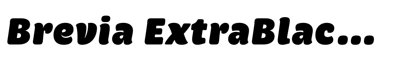 Brevia ExtraBlack Italic